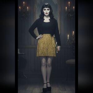 Vintage 60s Geometric Print Skirt S